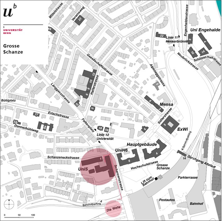 Lageplan UniS